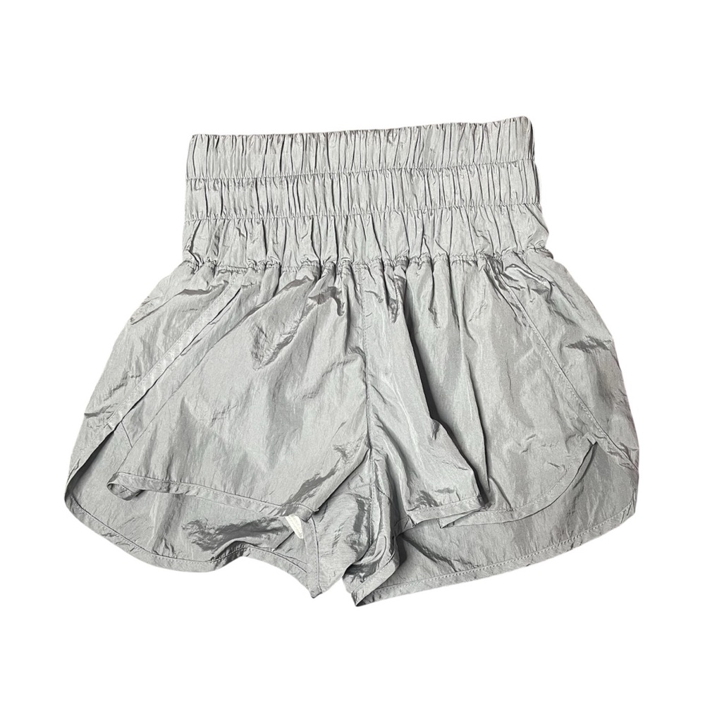 Free People The Way Home Silver Gray Shorts XS